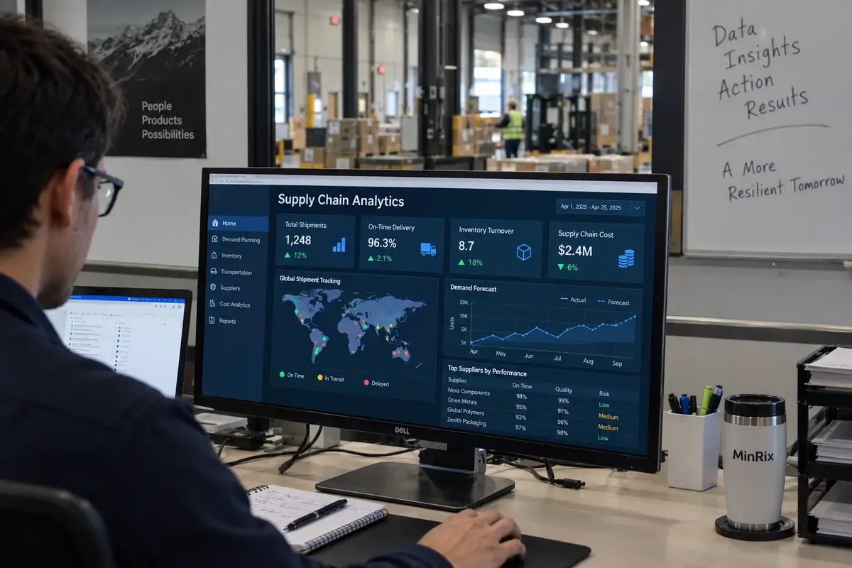 Supply chain analytics dashboard